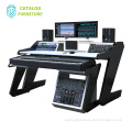 Professional keyboard desk piano stand with mobile sound cabinet